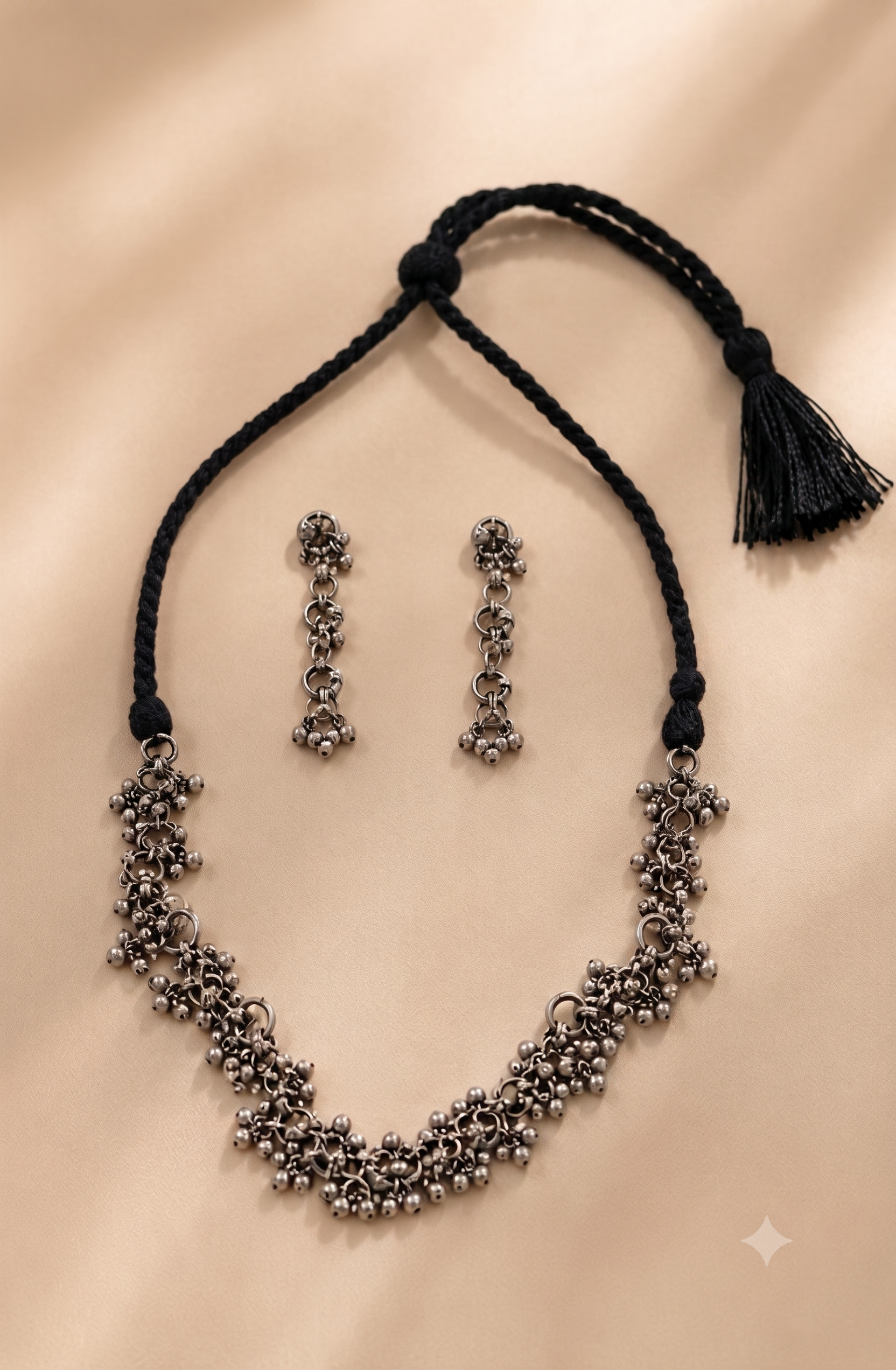 Kinkini | Silver Replica Ghungroo Choker Set
