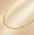 Gold Plated Station Chain - 26 inch