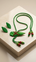 Pan-Pata | Handcrafted Betel Leaf Terracotta Choker Set
