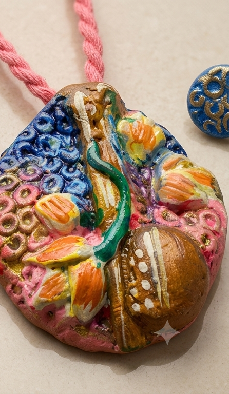Ghot-Padma | Auspicious Clay Kalash & Lotus Jewelry Set