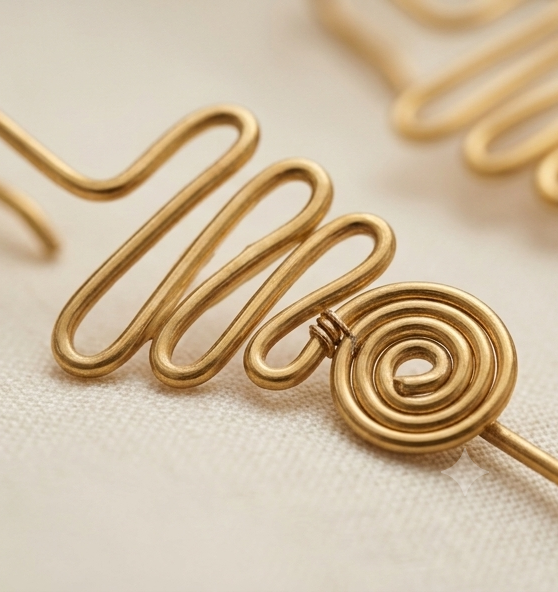 Sorpo-Rekha Dokra Brass Bugadi / Ear Climbers