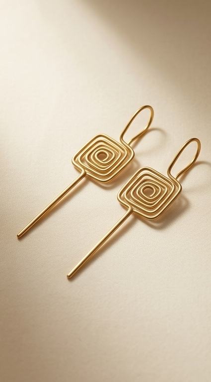 Chouko-Tara Dokra Brass Bugadi/Ear Climbers