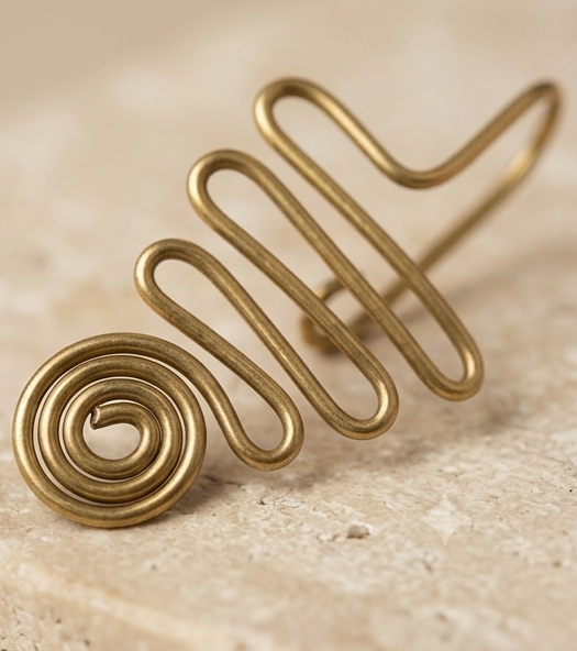 Torongo Dokra Brass Ear Climbers / Bugadi