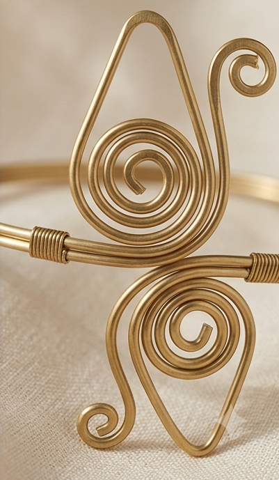 Hangsha (হংস) Dokra Brass Bajuband
