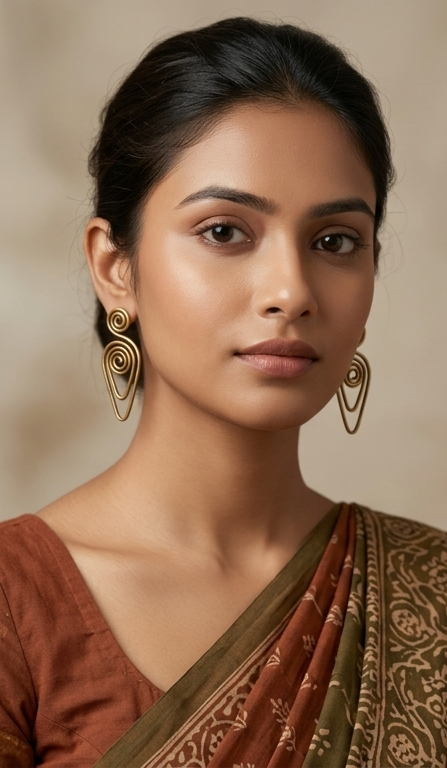 Koli-Dool Dokra Brass Earrings