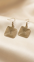 Chouko-Jhumko Dokra Brass Dangle Earrings