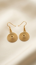 Bortula Dokra Brass Dangle Earrings