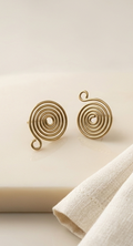 Shurjo Dokra Brass Stud Earrings