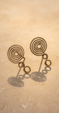 Bindu Dokra Stud Earrings