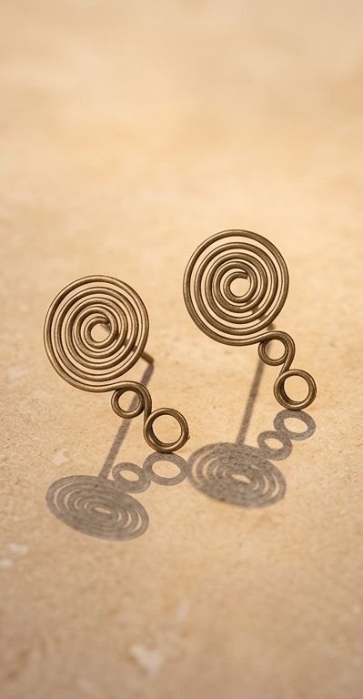 Bindu Dokra Stud Earrings