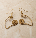 Mayur-Pakhi Dokra Dangle Earrings