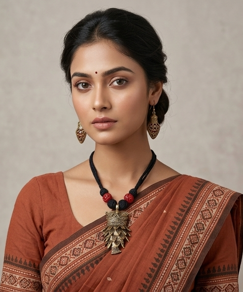 Pécha-Palki | Dokra Necklace & Earrings Set