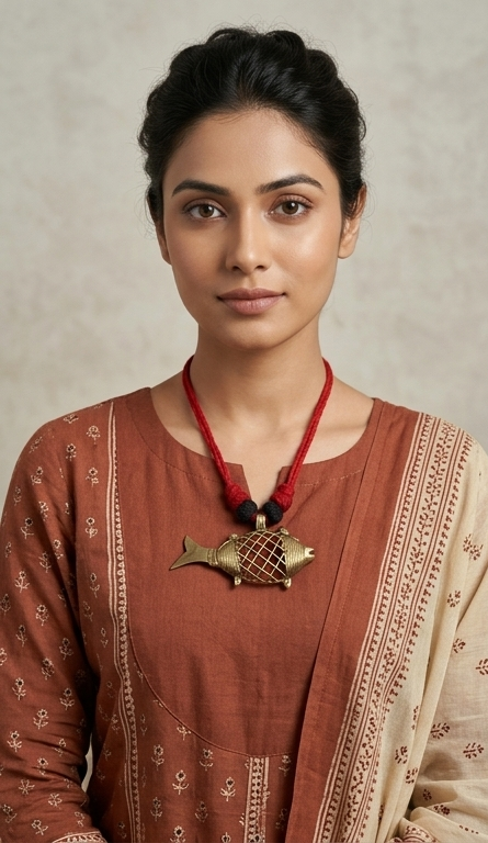 Jol-Kori | Dokra Fish Necklace