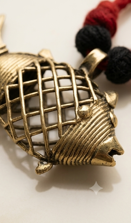 Jol-Kori | Dokra Fish Necklace