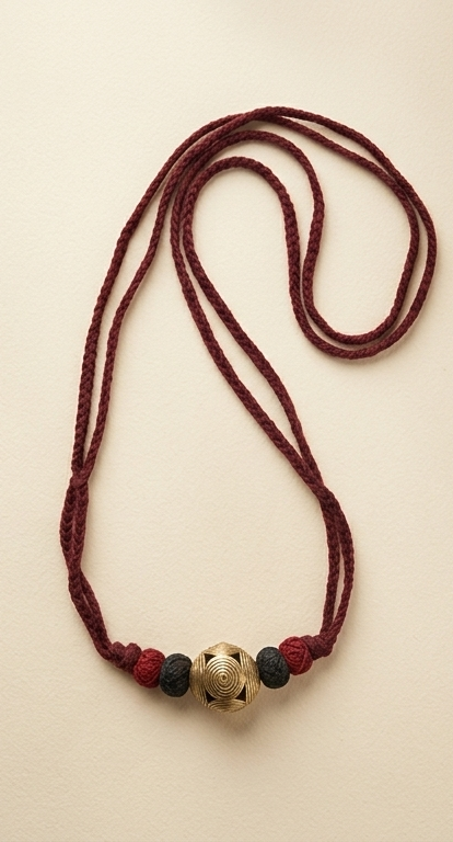 Moni | Dokra Orb Talisman Necklace