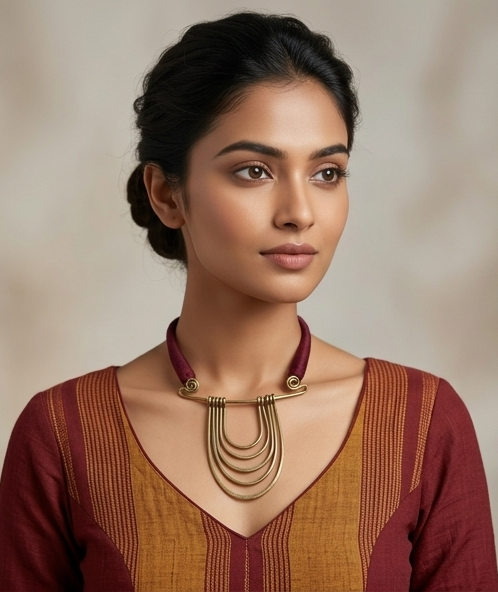 Toron | Dokra Collar Necklace
