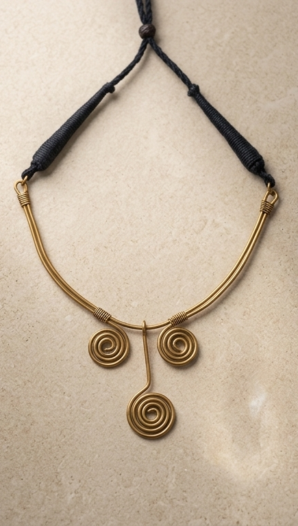 Tri-Kundala | Dokra Collar Necklace