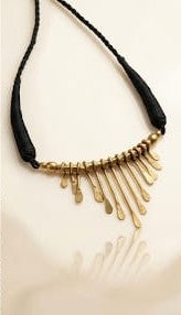 Jhulan-Chhari | Dokra Fringe Choker Necklace