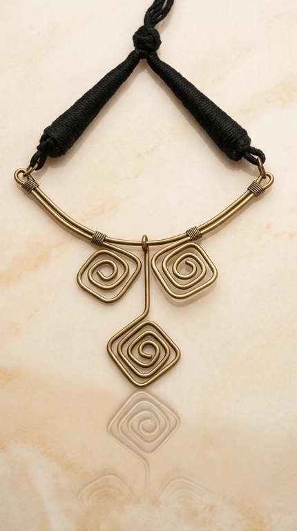 Tri-Chouko Hasli | Dokra Collar Necklace