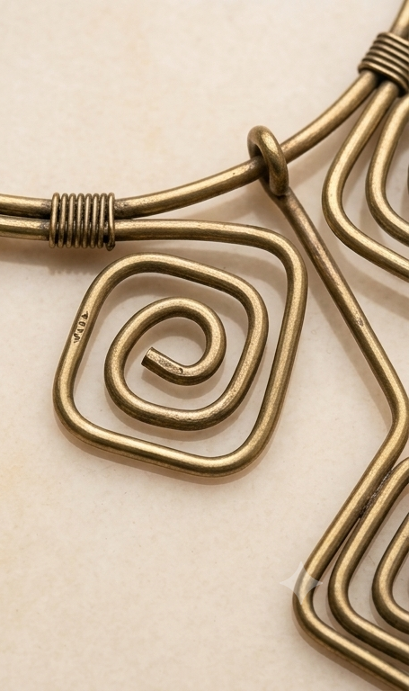 Tri-Chouko Hasli | Dokra Collar Necklace