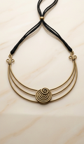 Chondro-Hasli | Dokra Crescent Collar Necklace