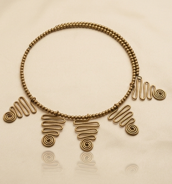 Torongo-Choker | Dokra Beaded Fringe Collar