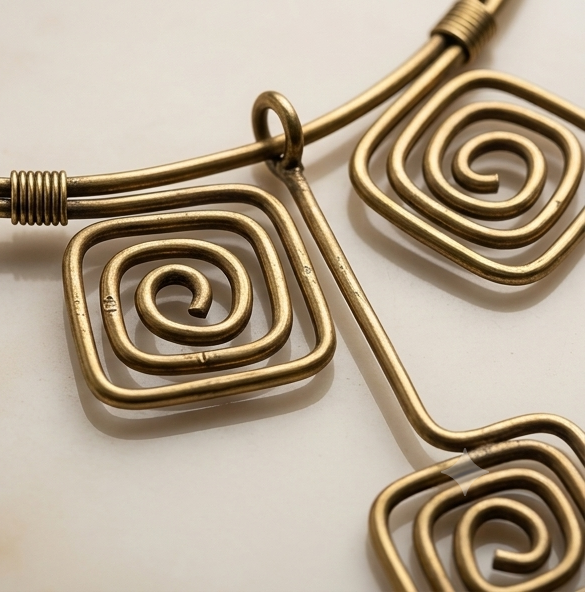 Tri-Chouko Hasli | Dokra Collar Necklace