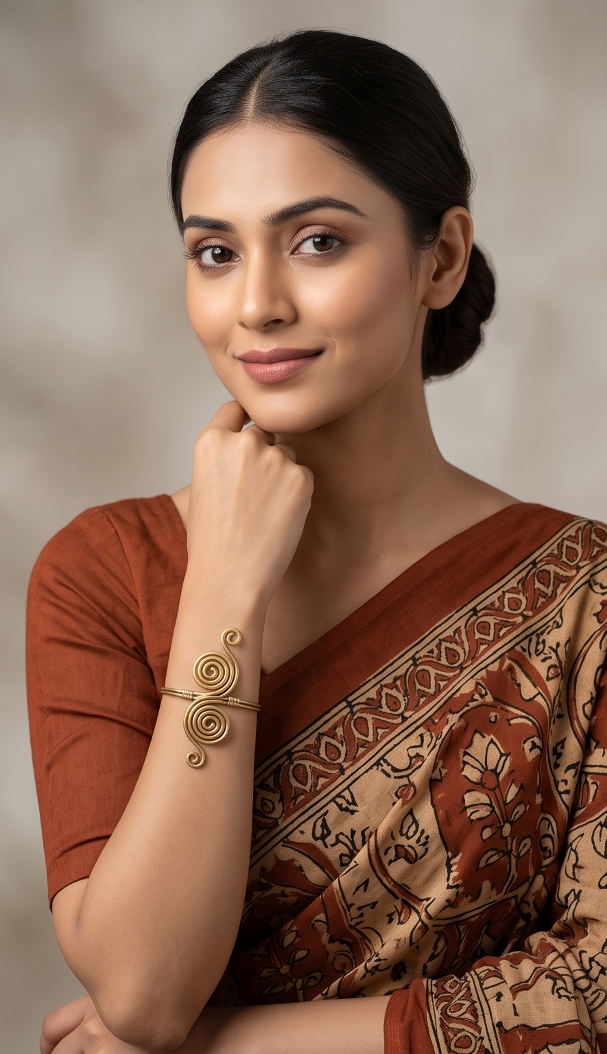Monomukhi Dokra Brass Bracelet
