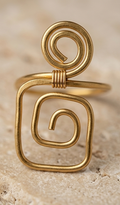 Chourash Dokra Brass Ring