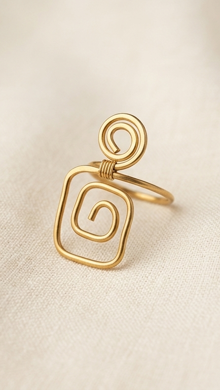 Chourash Dokra Brass Ring