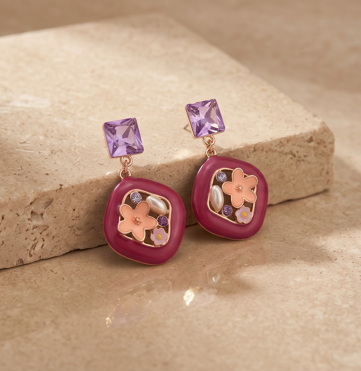 The Secret Garden Anti-Tarnish Drop Earrings