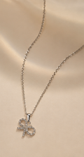 The Tied-In-Love Ribbon Charm – Waterproof & Anti-Tarnish Silver Pendant