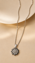 The Starburst Blossom Charm – Waterproof & Anti-Tarnish Silver Pendant