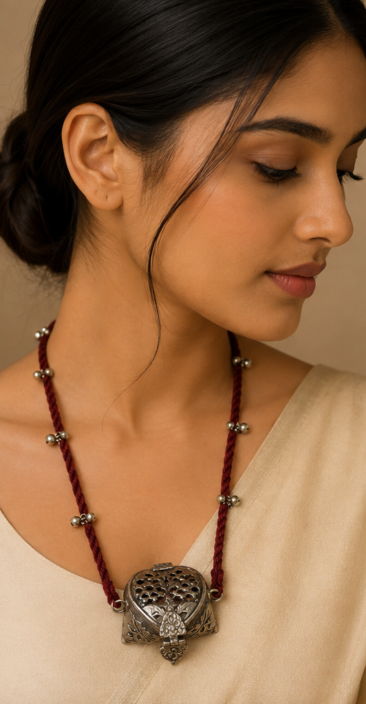 Sinduk | Silver Replica Treasure Locket Necklace