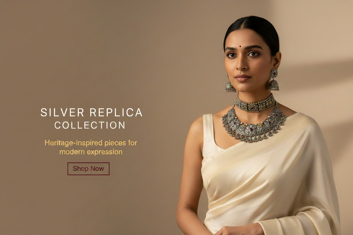 Silver Replica Collection – Model with Text