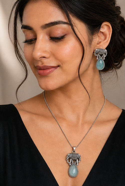 Airabat | Elephant Pendant Set